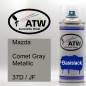 Preview: Mazda, Comet Gray Metallic, 37D / JF: 400ml Sprühdose, von ATW Autoteile West.